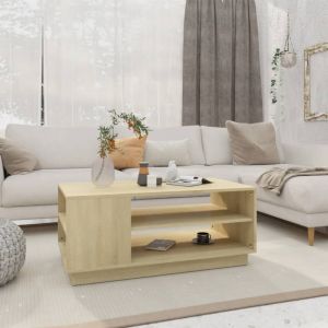 Image de VidaXL Table basse Chêne sonoma 102x55x43 cm Aggloméré