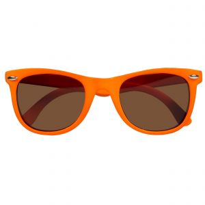 Image de Isotoner Lunettes de soleil verres miroirs orange fluo mixte enfant