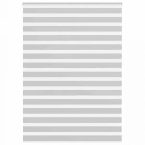 VidaXL Store Z&egrave;bre Gris Clair Largeur Du Tissu 150,9 Cm Polyester