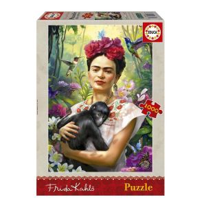 Educa Puzzle 1000 pièces : FRIDA KAHLO, JARDIN DE LA VIE