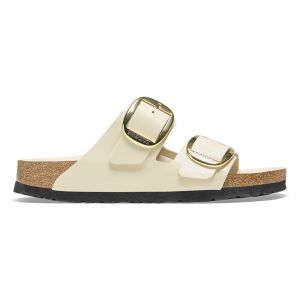 Birkenstock Claquettes en cuir naturel femme Arizona Big Buckle