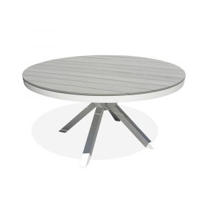 Remarquable Table de jardin 6 places - Blanc