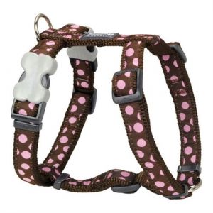 Harnais pour Chien Style Sports Pois 3761 cm Rose