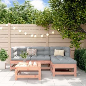 VidaXL Salon de jardin 5 pcs bois massif douglas