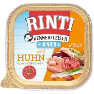 Rinti Kennerfleisch Bol de Viande Junior avec Poulet 9 x 300 g