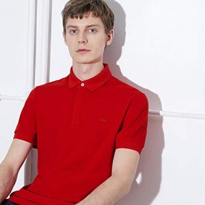 Lacoste Paris Regular Fit Stretch Cotton Piqu&eacute; L Red - Red - L