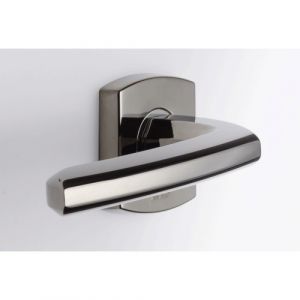 Vachette Poignées sur rosaces carrées - aluminium noir - Scult