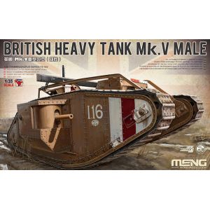 Meng Maquette Char British Heavy Tank Mk.v Male (with Full Interior)