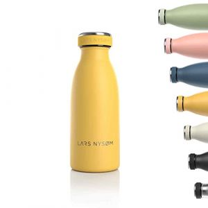 LARS NYSOM Ren Gourde isotherme en acier inoxydable 350ml Moutarde jaune