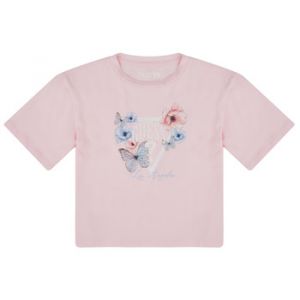 Guess T-shirt enfant MIDI SS T SHIRT Rose - Taille 8 ans,10 ans,12 ans,14 ans,16 ans