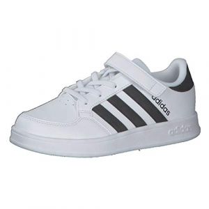 Image de Adidas Breaknet C, Chaussures de Tennis Unisexes pour Enfant - Blanc - Noir/Blanc (Ftwbla Negbás Ftwbla), 35 EU EU