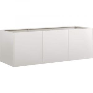 VidaXL Jardinière 120x40x40 cm acier inoxydable