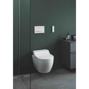 Geberit AquaClean Tuma Comfort 146.270.SI.1 Blanc/verre Frein de chute