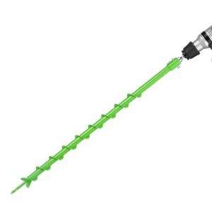 VEVOR M&egrave;che Tari&egrave;re pour Perceuse &phi; 20 mm, Foret Tari&egrave;re de Plantation 60 x 790 mm, Outil Robuste pour Plantation de Bulbes, Accessoires de Per&ccedil;age, pour Cl&ocirc;tures de Jardin et Creuser des Trous Sol