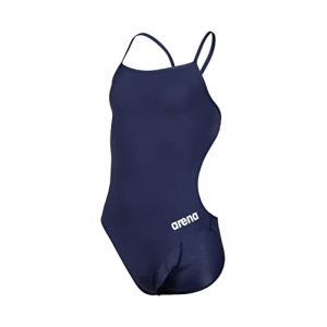 Arena Solid Challenge Team Junior Maillot de Bain une Pièce Fille, MaxLife Tissu Eco avec Une Résistance Maximale au Chlore et Une Protection UV UPF 50+, Maillot de Bain Sportif à Séchage Rapide