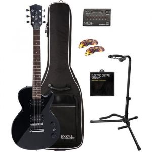 Image de Rocktile LP-100 Guitare Électrique noir BL SET …