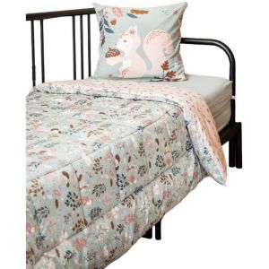 Couette imprimee 240 x 260 cm Tamia l ecureuil
