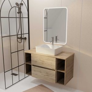 Aurlane Meuble salle de bain 100 cm