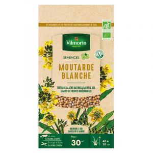 Image de Vilmorin Graines de Moutarde blanche BIO, sachet de 60 grs