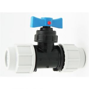 Jardiboutique Robinet Vanne &agrave; soupape &Oslash; 32 mm, raccordement rapide