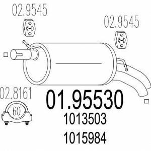 Image de MTS Silencieux arrière 01.95530 d'origine