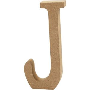 Image de Creotime Lettre majuscule en bois - J - 13 cm