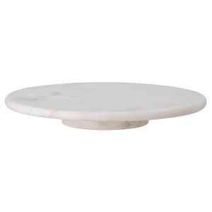 Bloomingville Plat à service Ellin Marbre Ø35,5 cm Blanc