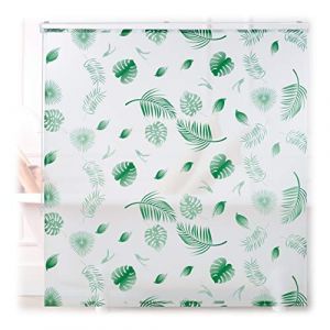 Relaxdays Store de baignoire, 160 x 240 cm, rideau de douche hydrofuge, plafond & fenêtre, pare-bain, blanc/vert