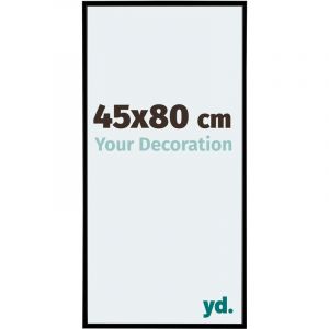 Image de Your Decoration - 45x80 cm - Cadre Photo en Plastique Avec Verre acrylique - Anti-Reflet - Excellente Qualité - Noir Mat - Cadre Decoration Murale