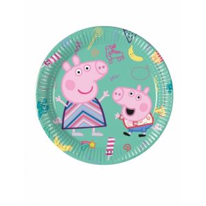 Procos 8 Petites assiettes en carton Peppa Pig 20 cm Taille Unique