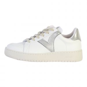 Victoria 1258202-WOMEN Madrid Basket Effet Cuir METALLISÉ Plateau Homme Plata 37