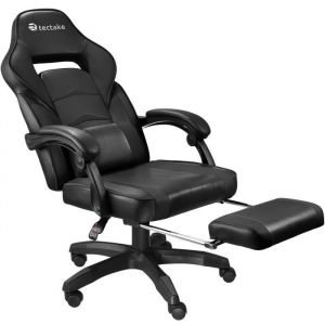TecTake Chaise de bureau racing Comodo avec repose-pieds gaming