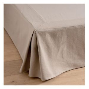 Cac sommier uni pur coton Panama Marron