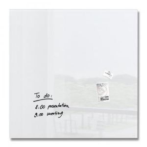 Image de Sigel GL201 - Tableau magnétique en verre Artverum, 100 x 100 cm, super blanc
