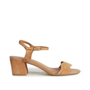 Geox Sandales respirantes à talons New Eraklia Camel - Taille 36;37;38;39;40;41