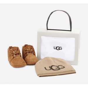 Image de UGG Baby's Unisex Baby Neumel and UGG Beanie Classic Boot, Chestnut, 0.5 (UK)