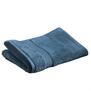 Lot de 2 gants de toilette AIRDROP bleu de chine en coton