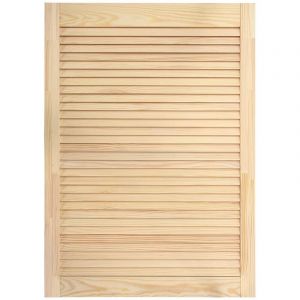 Porte à persiennes porte d'armoire porte d'étagères revêtement pour placard penderie garde-robe paravent 69 x 39,4 cm bois de pin massif