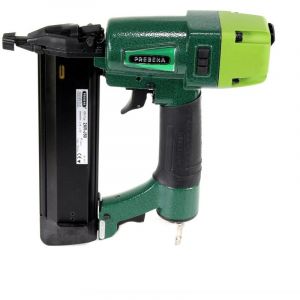 Prebena 2XR-J50 Cloueur pneumatique 5-7 bar + Coffret de transport + 5000x Pointes Brads 40mm - en acier galvanis&eacute;, r&eacute;sine