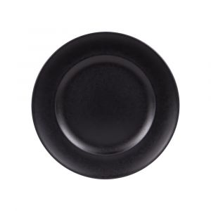 Table passion Lot de 6 assiettes a dessert 22 cm noir en grès