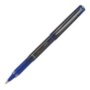 Pilot 12 stylos roller V-Ball Grip encre bleue avec régulateur de débit pointe métal (1 mm)