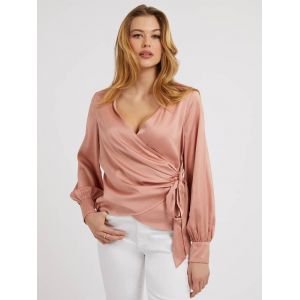 Guess Blouse fluide Lovisa à détails drapés Rose - Couleur Rose - Taille XL