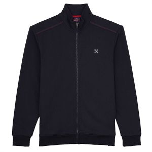 Oxbow P0SAKOP Sweat zippé Essentiel Deep Marine Chiné