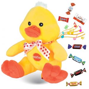 Peluche musicale Poussin et son assortiment de 20 chocolats KINDER, CELEBRATIONS, DAIM