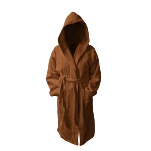 Peignoir à Capuche en Coton 470 gm² TERTIO -Taupe
