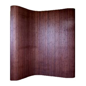 Image de Pegane Paravent bambou brun foncé 200 x 250 cm -