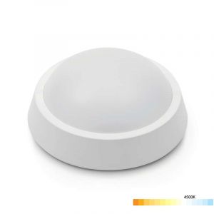 Optonica Plafonnier LED 8W 640lm (43W) Rond avec Lumière de Secours 3h - Blanc Naturel 4500K