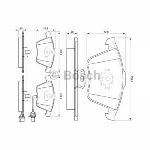 Bosch 4 plaquettes de frein 0986494103