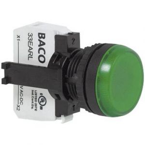 Baco Voyant lumineux avec élément LED BAL20SE20L vert 24 V/DC, 24 V/AC 1 pc(s)