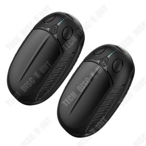 TD Chauffe-mains rechargeables 2pcs chauffe-mains &eacute;lectriques 2en1 avec chauffage 12 heures long charge rapide chauffe-mains portabl